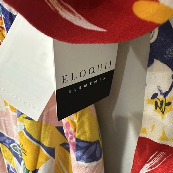 Eloquii Elegance Paradiso Floral Maxi Romper Women’s Size 20 Tropical‎ Print NWT - Picture 5 of 9